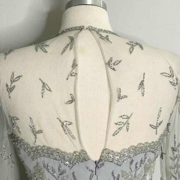 LARA DESIGN Sheer Overlay Bead & Sequined Bodice Formal Dress - Picture 6 of 10